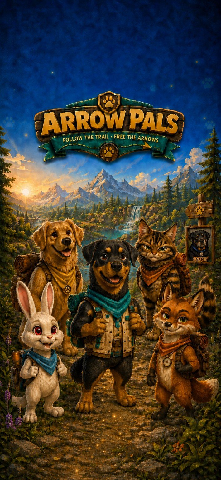 Teenage Armin and the Arrow Pals together on their mountain adventure